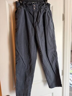 Universal Thread Paperbag Waist Chinos - Charcoal